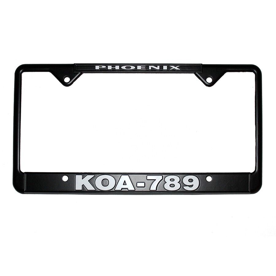 Black License Plate Frame